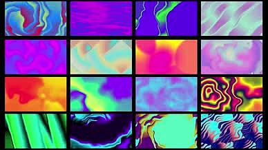 16个动态流体背景视频视频的预览图